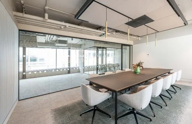 2 Artus Air AR60s installed in an office meeting room at 16 New Burlington Place