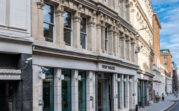 The WSP London office building from outside - Artus Air
