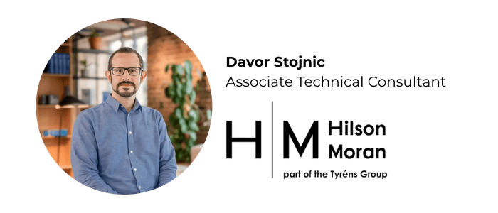 Davor Stojnic, Associate Technical Consultant at Hilson Moran, featured in the Artus Air Living Lab case study.